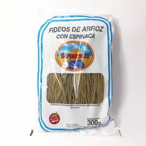 Fideo de arroz espinaca Soyarroz x 300 gr