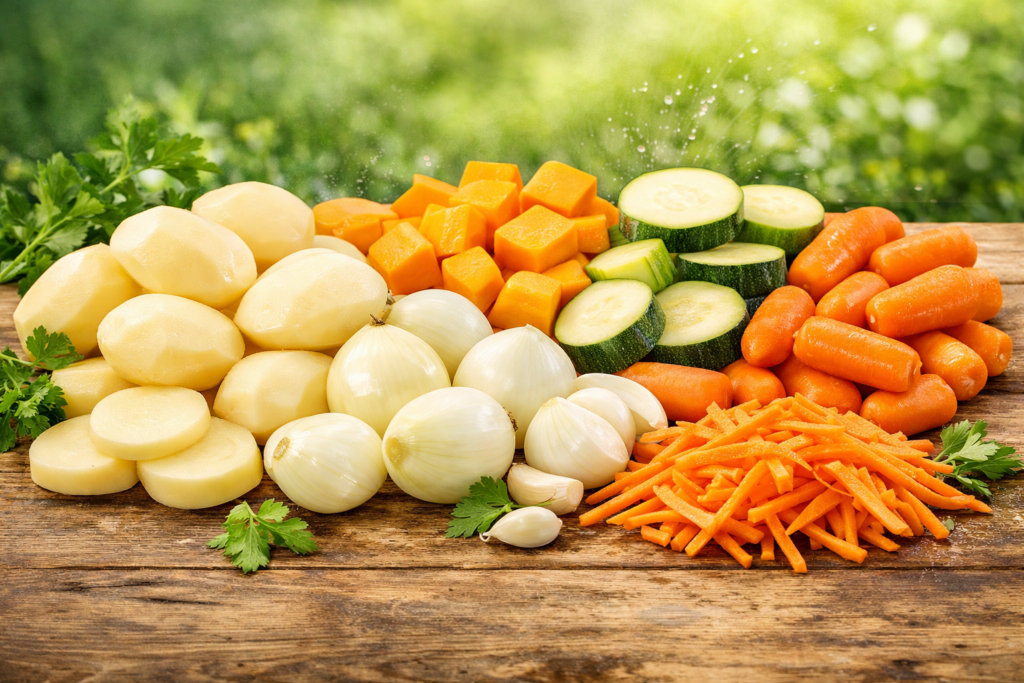 Banner Home - verduras peladas