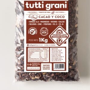 Granola proteica cacao + coco Tutti Grani x 1 kg