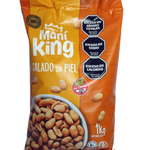 Mani king repelado salado x 1 kg